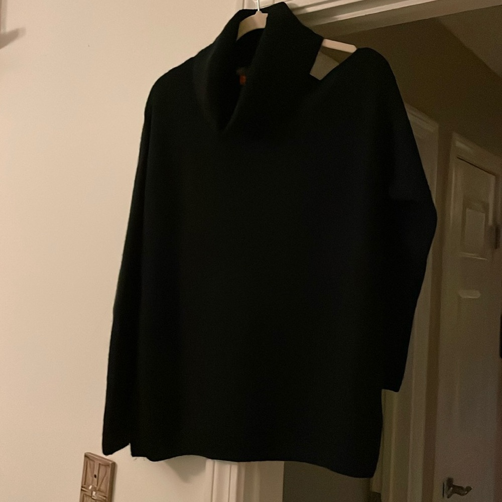 Black cowl neck sweater